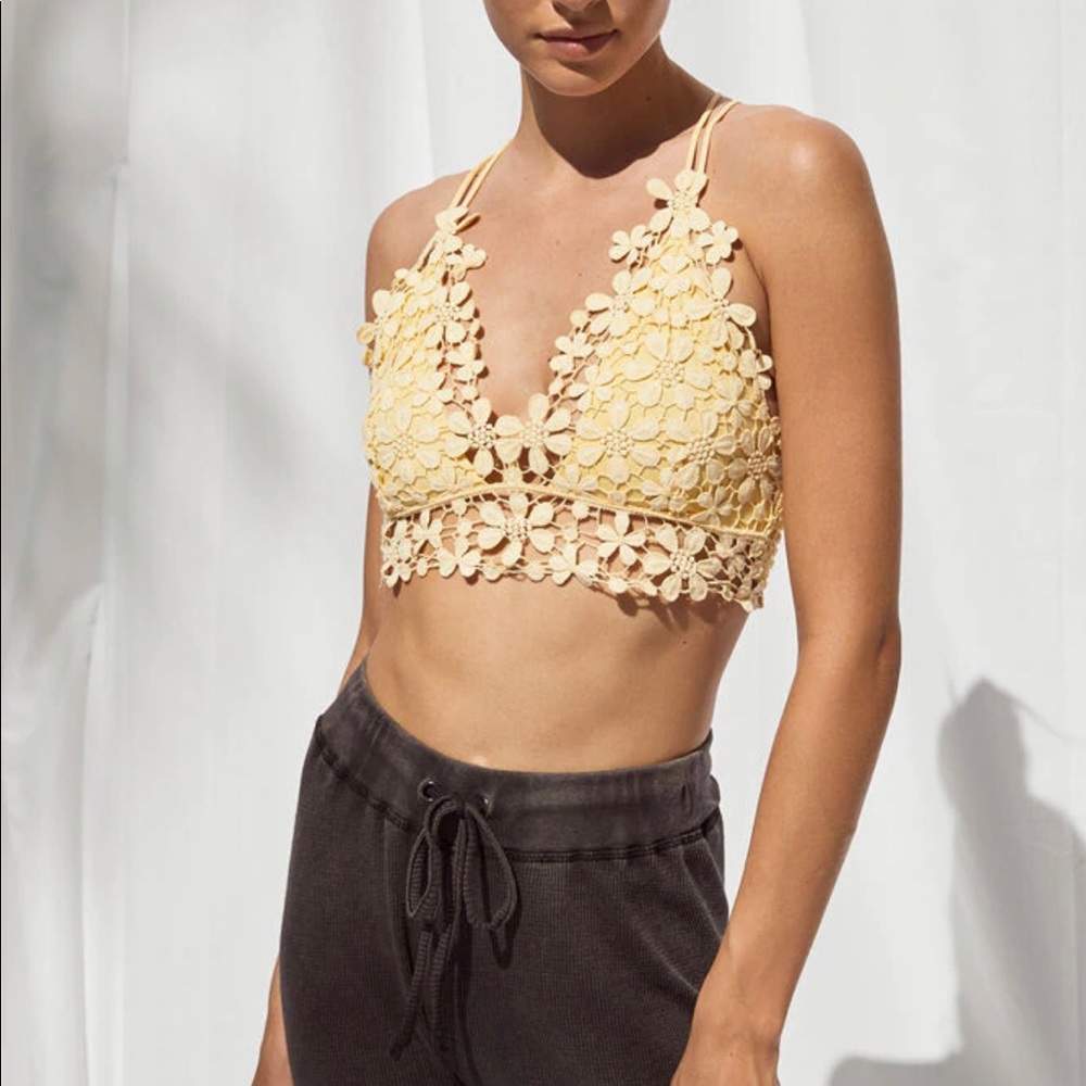 Free people flower bralette